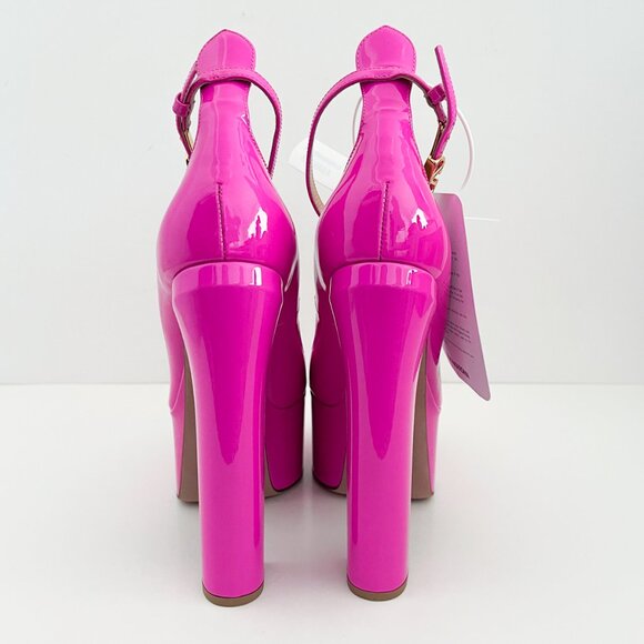 Valentino Garavani Tan-Go Platform Pumps In Patent Leather 155 MM - Picture 4 of 12